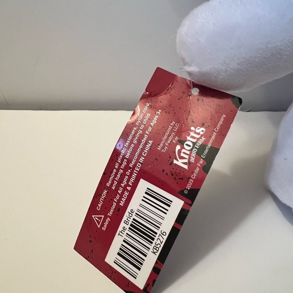 Knott's Berry Farm Knott's Scary Farm 50 Core Four The Bride 14” Plush NWT - Picture 5 of 6